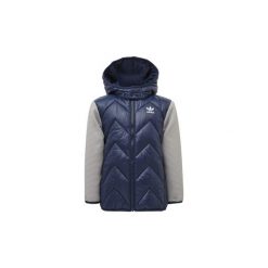 Kurtki pikowane Dziecko adidas Kurtka Trefoil Midseason. Niebieskie kurtki dziewczęce marki Adidas, bez wzorów, bez kaptura. Za 379,00 zł.