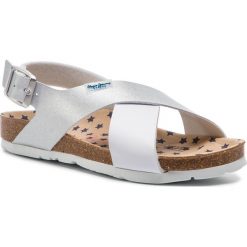 Sandały PEPE JEANS - Bio Stars PGS90131 Silver 934. Szare klapki damskie Pepe Jeans, bez wzorów, z jeansu, bez obcasa. W wyprzedaży za 129,00 zł.