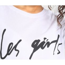 T-shirty damskie: Les Girls Les Boys GRAPHIC Koszulka do spania white