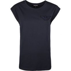 Emporio Armani T-shirt. Bluzki damskie Emporio Armani, z aplikacjami, z okrągłym kołnierzem. Za 199,00 zł.