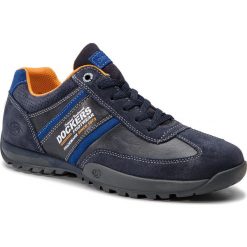 Sneakersy DOCKERS - 36HT036-206660 Navy/Navy. Niebieskie sneakersy męskie marki DOCKERS, na co dzień, bez wzorów, z zamszu, eleganckie, bez zapięcia. Za 279,00 zł.