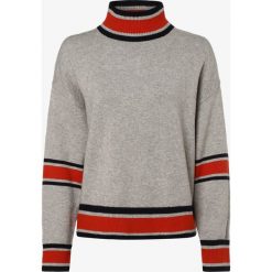 Tommy Hilfiger - Sweter damski, szary. Szare swetry damskie TOMMY HILFIGER, m, w paski, bez rękawów, bez kaptura. Za 699,95 zł.