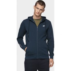 Bluza męska BLM207 - granat. Bluzy męskie m, z dzianiny, z kapturem. W wyprzedaży za 119,99 zł.