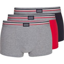 Jockey COTTON STRETCH TRUNK 3 PACK Panty stone grey melange. Szare bokserki męskie marki Jockey, z bawełny. Za 139,00 zł.
