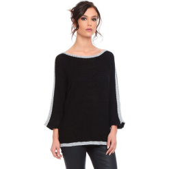 Sweter "Cecile" w kolorze czarnym. Czarne swetry klasyczne damskie marki Cosy Winter, s, ze splotem, z okrągłym kołnierzem. W wyprzedaży za 159,95 zł.