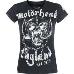 Motörhead EMP Signature Collection Koszulka damska czarny. Czarne bluzki z odkrytymi ramionami marki Motörhead, s, z nadrukiem, rockowe, z dekoltem na plecach. Za 99,90 zł.