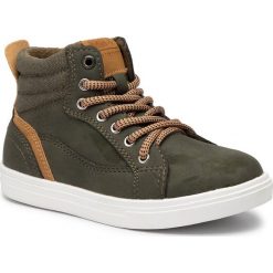 Sneakersy ACTION BOY - CM603-16 Khaki. Zielone trampki chłopięce Action Boy, bez wzorów, ze skóry ekologicznej, bez zapięcia. Za 79,99 zł.