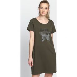 Sukienki dzianinowe: Khaki Sukienka Your Behind