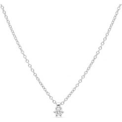 Unikalny Naszyjnik - złoto 750, Brylant 0,20ct,pomarańczowy szafir. Żółte naszyjniki damskie W.KRUK, z szafirem, złote. Za 7590,00 zł.