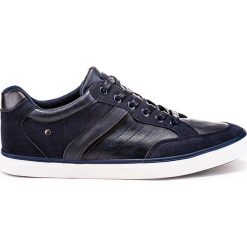 Trampki męskie: BUTY MĘSKIE TRAMPKI T155 – GRANATOWE
