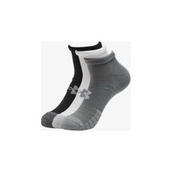 Under Armour HeatGear® 3-pack Skarpetki Czarny Biały Szary. Szare skarpetki męskie Under Armour, bez wzorów, z elastanu. Za 59,95 zł.