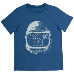 Garnamama Koszulka Chłopięca 134 Niebieski. Niebieskie t-shirty chłopięce marki Garnamama, z napisami, z bawełny. W wyprzedaży za 22,00 zł.