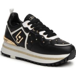 Sneakersy LIU JO - Maxi Alexa Running BXX051 EX014 Black 22222. Czarne półbuty damskie Liu Jo, ze skóry ekologicznej. Za 689,00 zł.