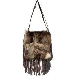 Torba GENA FRINGE BAG. Szare torebki klasyczne damskie Gena, w paski, ze skóry. W wyprzedaży za 784,00 zł.