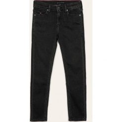 Tommy Hilfiger - Jeansy dziecięce Simon 140-176 cm. Szare spodnie chłopięce TOMMY HILFIGER, bez wzorów, z elastanu. Za 269,90 zł.