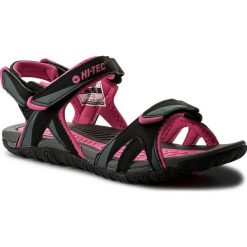 Sandały HI-TEC - Aline Wo's AVSSS18-HT-01-Q2 Dark Grey/Fuchsia/Black. Czarne sandały damskie marki Hi-tec, z materiału. W wyprzedaży za 129,99 zł.