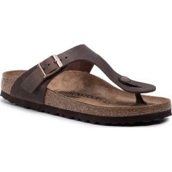 Japonki BIRKENSTOCK - Gizeh Bs 0743833 Habana. Pomarańczowe klapki damskie Birkenstock, bez wzorów, ze skóry, bez obcasa. Za 339,00 zł.