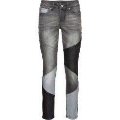 Dżinsy SKINNY w krótszej długości bonprix szary denim. Szare boyfriendy damskie bonprix, z denimu. Za 139,99 zł.