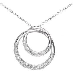 Złoty naszyjnik z diamentową zawieszką - dł. 45 cm. Szare naszyjniki damskie REVONI, z diamentem, złote. W wyprzedaży za 829,95 zł.