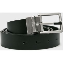 Calvin Klein - Pasek skórzany. Czarne paski męskie Calvin Klein, w paski, ze skóry. W wyprzedaży za 249,90 zł.