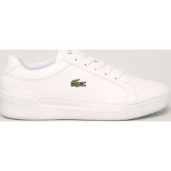 Lacoste - Buty Challenge. Białe buty sportowe męskie Lacoste, ze skóry, na sznurówki. Za 449,90 zł.