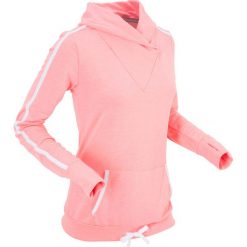 Bluzy damskie: Lekka bluza, długi rękaw bonprix łososiowy neonowy melanż