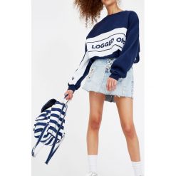 Bluzy męskie: Bluza z pasami i napisem