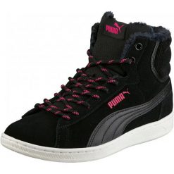 Puma Damskie Obuwie Zimowe Vikky Mid Corduroy Black 40. Czarne buty sportowe damskie Puma, bez wzorów, ze skóry, eleganckie, trekkingowe, puma vikky. W wyprzedaży za 209,00 zł.