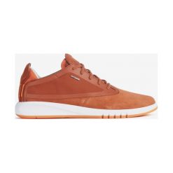 Geox Aerantis Tenisówki Pomarańczowy. Pomarańczowe trampki męskie Geox, bez wzorów, ze skóry, bez zapięcia. Za 617,95 zł.