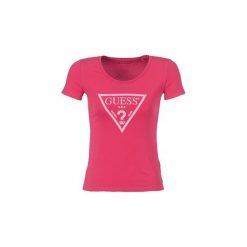 T-shirty z krótkim rękawem Guess TROUAN. Czerwone t-shirty damskie Guess, l, z aplikacjami. Za 159,00 zł.