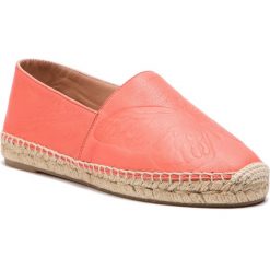 Espadryle TWINSET - Espadrillas 191TCT05A Coral Geraniu 03728. Pomarańczowe espadryle damskie Twinset, bez wzorów, ze skóry, bez obcasa, na płaskiej podeszwie. W wyprzedaży za 409,00 zł.