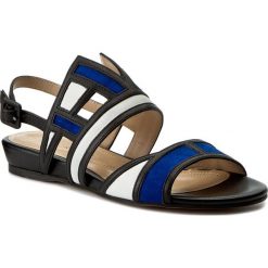 Sandały BRUNO PREMI - Vit + Cam + Vit K0302X Nero/Bluette/Bianco. Niebieskie klapki damskie marki Bruno Premi, bez wzorów, ze skóry, bez obcasa. W wyprzedaży za 319,00 zł.