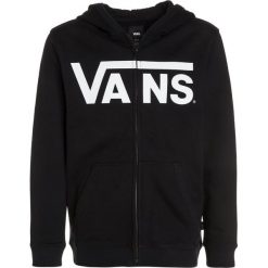 Vans CLASSIC ZIP HOODIE BOYS Bluza rozpinana black/white. Czarne bluzy męskie Vans, z bawełny. Za 239,00 zł.