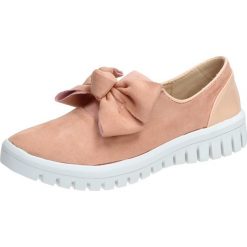 SLIP ON Różowe półbuty damskie VICES 3060-20. Różowe półbuty damskie vices, na wysokim obcasie. W wyprzedaży za 60,00 zł.