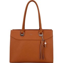 David Jones Torebka damska Cognac CM5705. Brązowe torebki klasyczne damskie David Jones, bez wzorów, eleganckie, bez dodatków. W wyprzedaży za 175,00 zł.