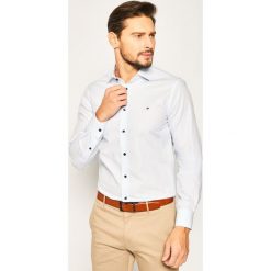 Koszula Tommy Hilfiger Tailored Poplin Print Classic TT0TT06839. Niebieskie koszule męskie Tommy Hilfiger Tailored, m, bez wzorów, z bawełny, casualowe, bez kołnierzyka, bez rękawów. W wyprzedaży za 199,00 zł.