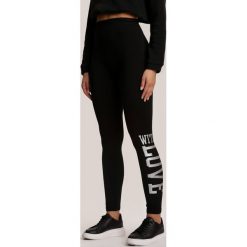 Czarno-Złote Legginsy Iphisneth. Czarne legginsy damskie Renee, s, bez wzorów. Za 39,99 zł.