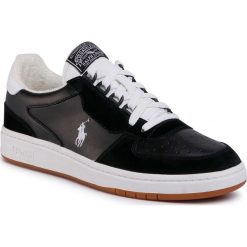 Sneakersy POLO RALPH LAUREN - Polo Crt Pp-Sk-Ath 809800457002 Black/White Pp. Czarne sneakersy męskie Polo Ralph Lauren, bez zapięcia. W wyprzedaży za 359,00 zł.