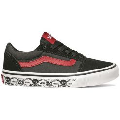 Vans Tenisówki Yt Ward Skull Czarny/Czerwony 32. Czerwone buty chłopięce sportowe marki Vans, z aplikacjami, eleganckie, bez zapięcia. Za 189,00 zł.