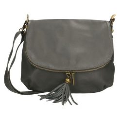 Arturo Vannini Torebka Crossbody Szara. Szare torebki klasyczne damskie Arturo Vannini, z aplikacjami, z aplikacjami. Za 429,00 zł.