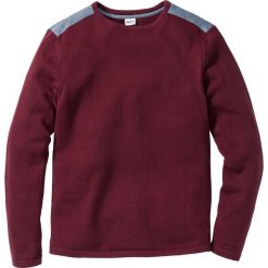 Swetry klasyczne męskie: Sweter Regular Fit bonprix czerwony klonowy