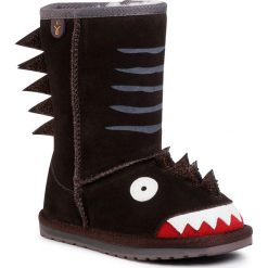Buty EMU AUSTRALIA - Dinosaur K12340 Espresso/Espresso. Pomarańczowe śniegowce dziewczęce EMU Australia, bez zapięcia. Za 349,00 zł.