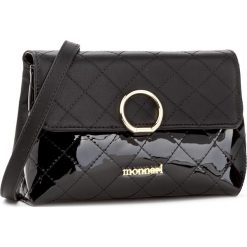 Torebka MONNARI - BAG9991-020 Black. Czarne listonoszki damskie marki Monnari, na imprezę, ze skóry ekologicznej, na ramię. W wyprzedaży za 119,00 zł.