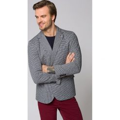 Marynarka Szara w Pepitę Athena. Szare marynarki męskie LANCERTO, na lato, m, bez wzorów, z bawełny, eleganckie. W wyprzedaży za 499,90 zł.