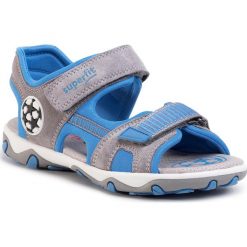 Sandały SUPERFIT - 6-09465-25 D Hellgrau/Blau. Szare sandały chłopięce Superfit, ze skóry, bez zapięcia. Za 269,00 zł.