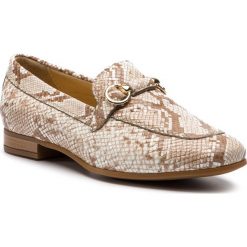 Lordsy GEOX - D Marlyna B D828PF 00041 C5000 Beige. Brązowe półbuty damskie Geox, ze skóry ekologicznej, bez obcasa, na obcasie. W wyprzedaży za 239,00 zł.