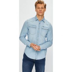 G-Star Raw - Koszula. Szare koszule męskie jeansowe G-Star RAW, m, z klasycznym kołnierzykiem, z długim rękawem. W wyprzedaży za 299,90 zł.