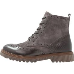 Botki damskie: Pier One Botki sznurowane grey