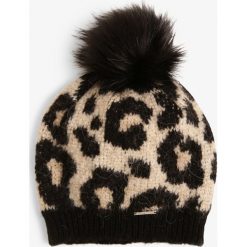 Superdry - Czapka damska z domieszką alpaki – Lisa, beżowy. Brązowe czapki damskie Superdry, na zimę, bez wzorów. Za 129,95 zł.