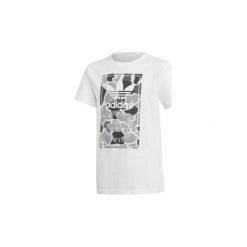 T-shirty z krótkim rękawem Dziecko adidas Koszulka adidas Camo Trefoil. Białe t-shirty chłopięce z krótkim rękawem Adidas. Za 99,95 zł.
